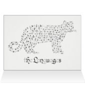 Wereld woord sneeuw luipaard Kaart (Binnen Horizontaal (Boven))