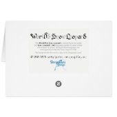 Wereld woord sneeuw luipaard Kaart (Achterkant Horizontaal)