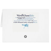 wereld woord sneeuwvlok Kaart (Achterkant Horizontaal)