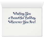 wereld woord sneeuwvlok Kaart (Binnen Horizontaal (Onder))