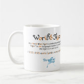 Wereld woord tijger Mok (Links)