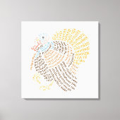 Wereld Woord Wild Turkije Canvas Print (Voorkant)