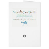 Wereld woord Zee schildpad Kaart (Achterkant)
