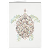 Wereld woord Zee schildpad Kaart (Voorkant)
