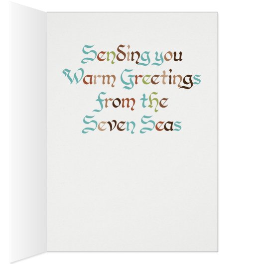 Wereld woord Zee schildpad Kaart (Binnen (Rechts))