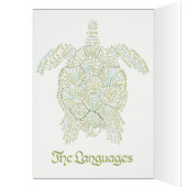 Wereld woord Zee schildpad Kaart (Binnen (Links))