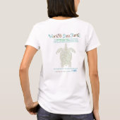 Wereld Woord Zee Schildpad T-Shirt (Achterkant)