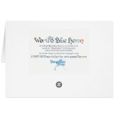 Wereld Word Blue Heron Kaart (Achterkant Horizontaal)