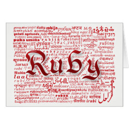 Wereld Word Ruby Jubileum Kaart