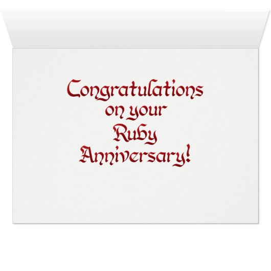 Wereld Word Ruby Jubileum Kaart (Binnen Horizontaal (Onder))