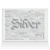 Wereld Word Zilver Jubileum Kaart (Binnen Horizontaal (Boven))