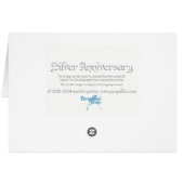 Wereld Word Zilver Jubileum Kaart (Achterkant Horizontaal)