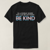 Wereld wordt Transgender TransPride Transseual L T-shirt (Design voorkant)