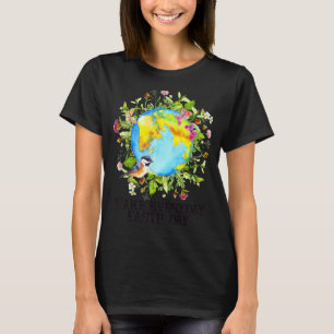 Wereldaardedagsbloem maken t-shirt