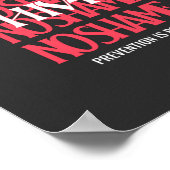 Wereldaidsdag Preventie Is Kracht  Poster (Hoek)