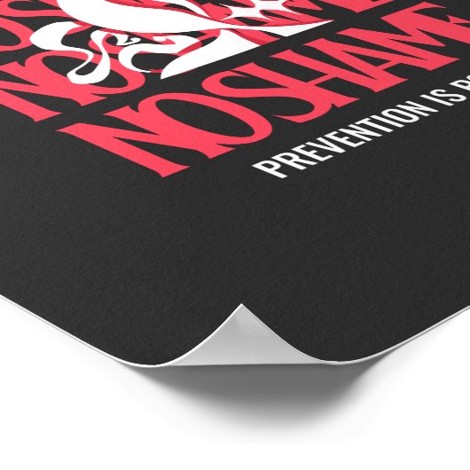 Wereldaidsdag Preventie Is Macht Poster (Hoek)