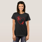 Wereldaidsdag Rode Ribbon Faith Hope Love Aids Sup T-shirt (Voorkant volledig)