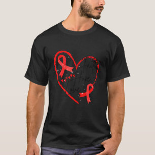 Wereldaidsdag Rode Ribbon Faith Hope Love Aids Sup T-shirt