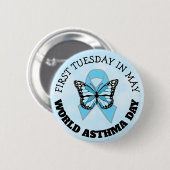 Wereldaidsdag Ronde Button 5,7 Cm (Voorkant /achterkant)