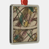 Wereldatlas 2 metalen ornament (Rechts)