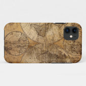 Wereldatlas in vintage stijl Case-Mate iPhone case (Achterkant (horizontaal))
