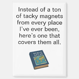 Wereldatlas koelkastmagneet magneet