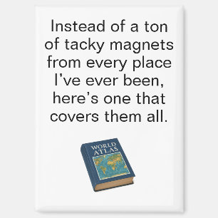 Wereldatlas koelkastmagneet magneet