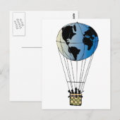 Wereldballon Briefkaart (Voorkant / Achterkant)