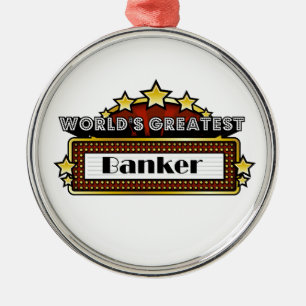 Wereldbankier Metalen Ornament