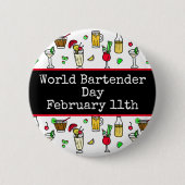 Wereldbarmendag is 24 februari ronde button 5,7 cm (Voorkant)