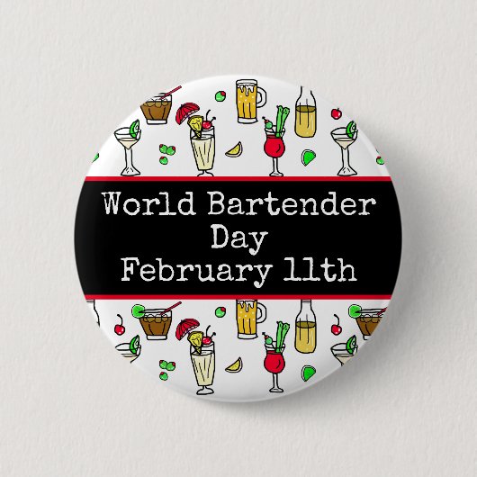 Wereldbarmendag is 24 februari ronde button 5,7 cm (Voorkant)