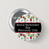 Wereldbarmendag is 24 februari ronde button 5,7 cm (Voorkant /achterkant)