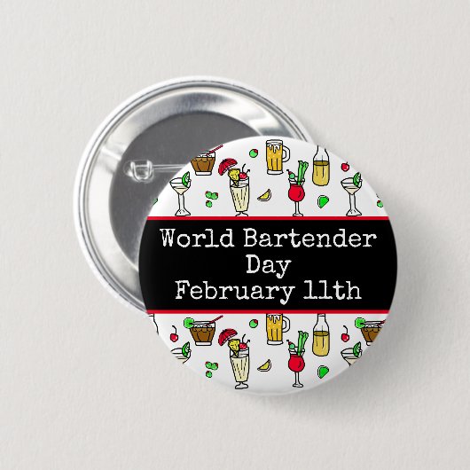 Wereldbarmendag is 24 februari ronde button 5,7 cm (Voorkant /achterkant)