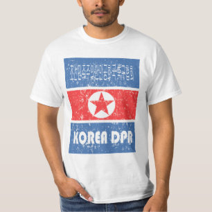 Wereldbeker 2010 over DPR Korea Football T-shirt