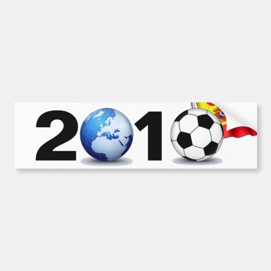 Wereldbeker 2010 - Spanje Bumpersticker (Voorkant)