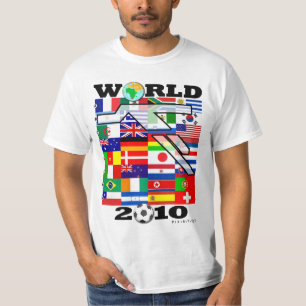 Wereldbeker 2010 Wereldbol Football T-Shirt