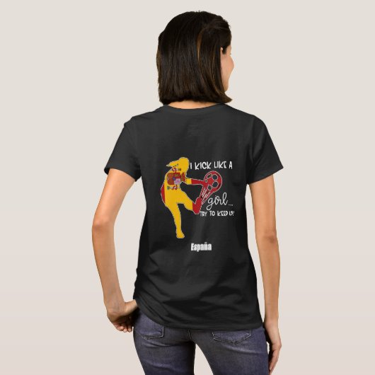 Wereldbeker 2023, team Spanje T-shirt (Achterkant volledig)