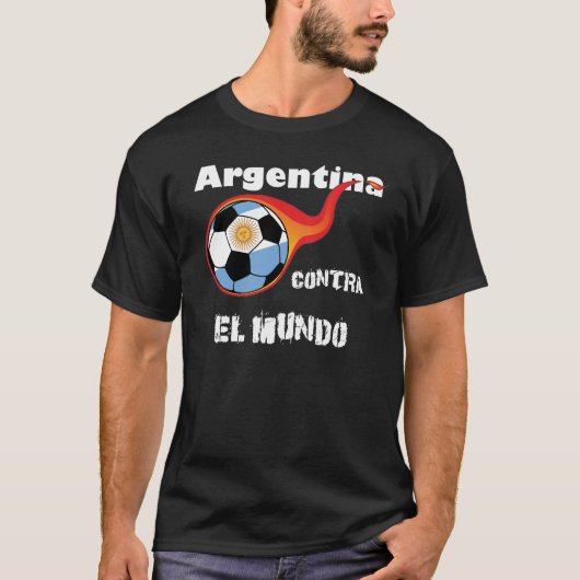 Wereldbeker - Argentinië versus de wereld T-shirt (Voorkant)