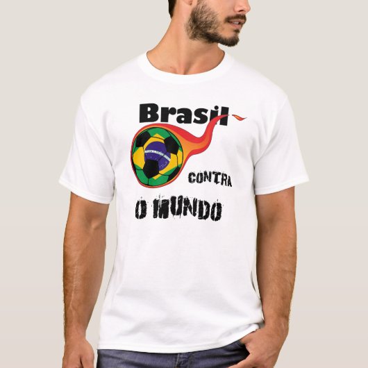 Wereldbeker - Brazilië versus de wereld T-shirt (Voorkant)