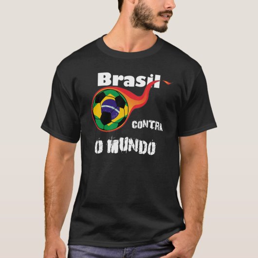 Wereldbeker - Brazilië versus de wereld T-shirt (Voorkant)