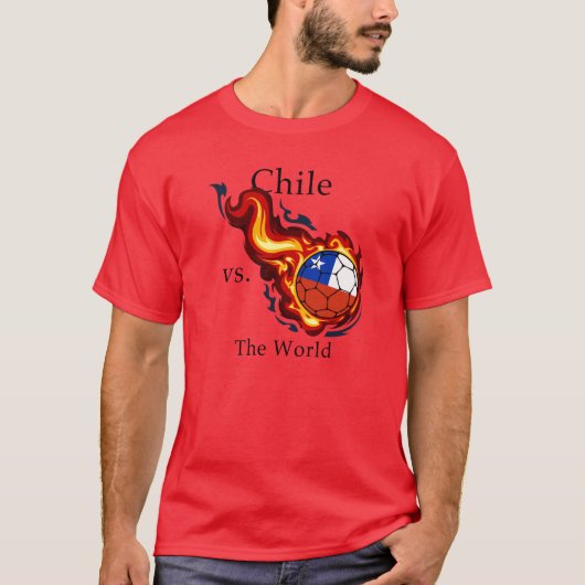 Wereldbeker - Chili vs. het World Flaming Football T-shirt (Voorkant)