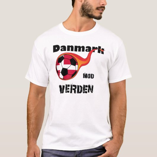 Wereldbeker - Denemarken versus de wereld T-shirt (Voorkant)
