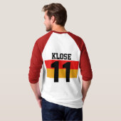 Wereldbeker Duitsland #11 Klose T-Shirt Beide kant (Achterkant volledig)
