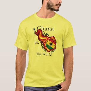 Wereldbeker - Ghana Versus The World Flaming Ball T-shirt