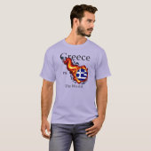 Wereldbeker - Griekenland versus de wereld T-shirt (Voorkant volledig)