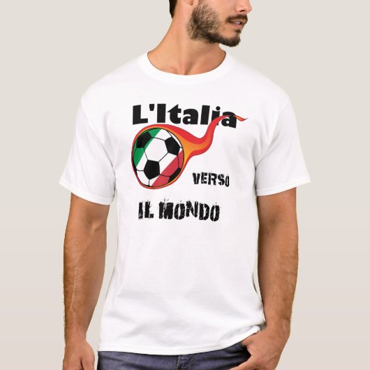 Wereldbeker - Italië versus de wereld T-shirt (Voorkant)