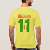 Wereldbeker Ivoorkust #11 Drogba T-Shirt (Achterkant)