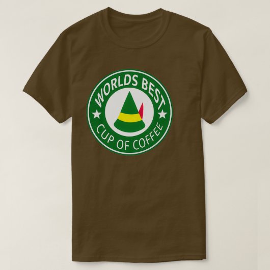Wereldbeker Koffie Elf T-shirt (Design voorkant)