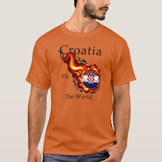 Wereldbeker - Kroatië versus de wereld T-shirt (Voorkant)
