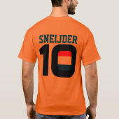 Wereldbeker Nederland #10 Sneijder T-Shirt (Achterkant)